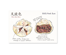 Load image into Gallery viewer, BBQ Pork Bun Dim Sum Postcard

