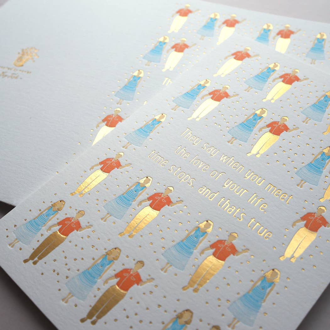 letterpress love card : movie love - big fish