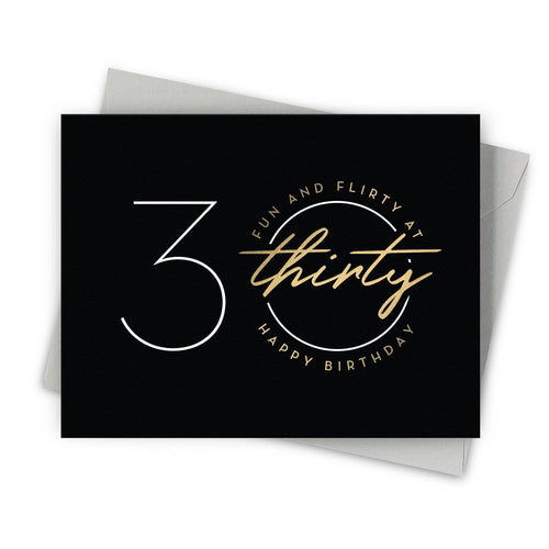 Flirty Thirty – Age Specific Birthday Greeting Cards - Front & Company: Gift Store