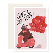 Load image into Gallery viewer, Delivery Bear Valentine | Valentine&#39;s Day Card | Love Card
