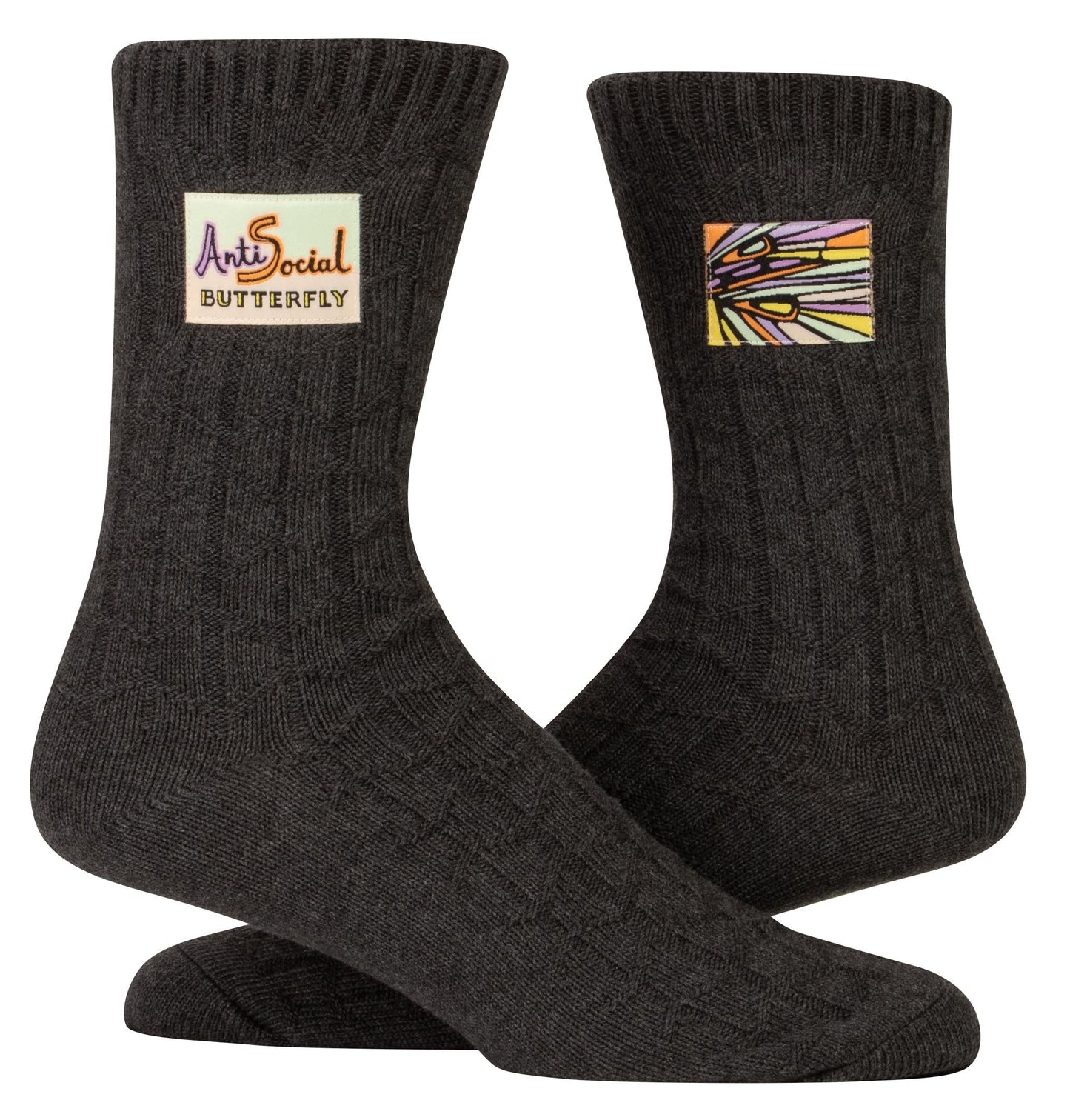 Antisoc.Butterfly Tagsocksl/Xl