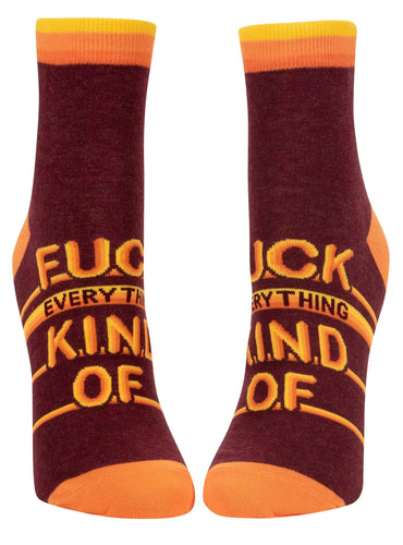 Fuck Everything Ankle Socks - Front & Company: Gift Store