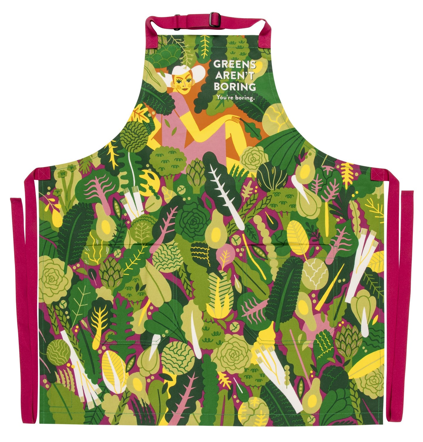 Greens Aren'T Boring Apron