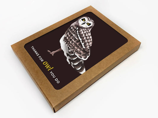 Thanks For Owl You Do Pun Appreciation Card