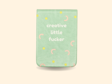 Load image into Gallery viewer, Creative Little Fucker - Leatherette Pocket Journal
