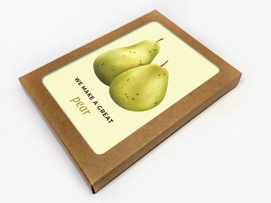 We Make a Great Pear Pun Love Card