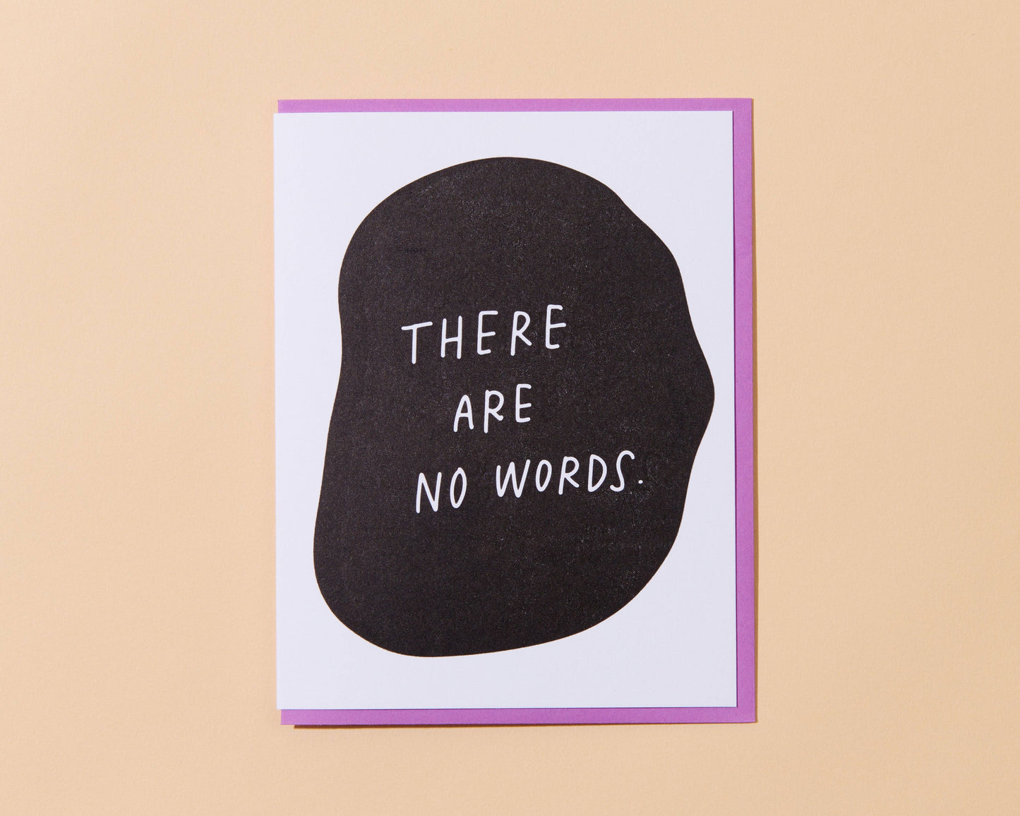No Words Sympathy Letterpress Greeting Card