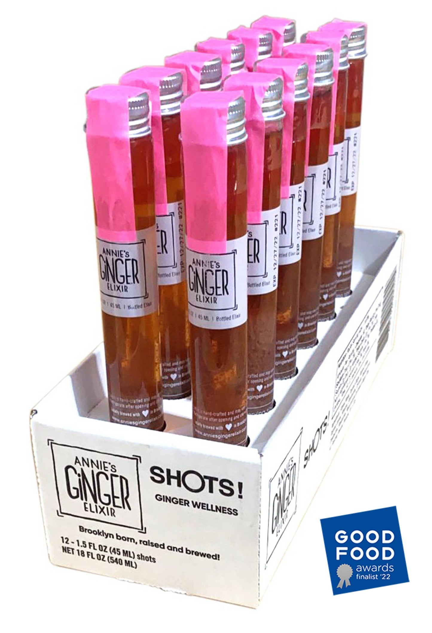 Org. Gut Health + Immunity Boost Ginger Elixir 1.5oz Shots