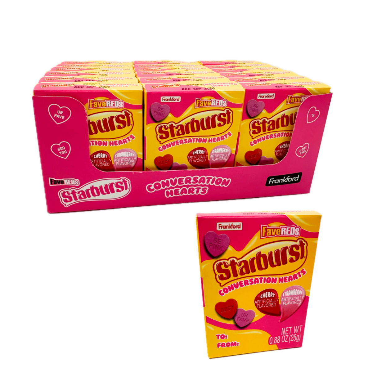 Starburst Conversation Hearts
