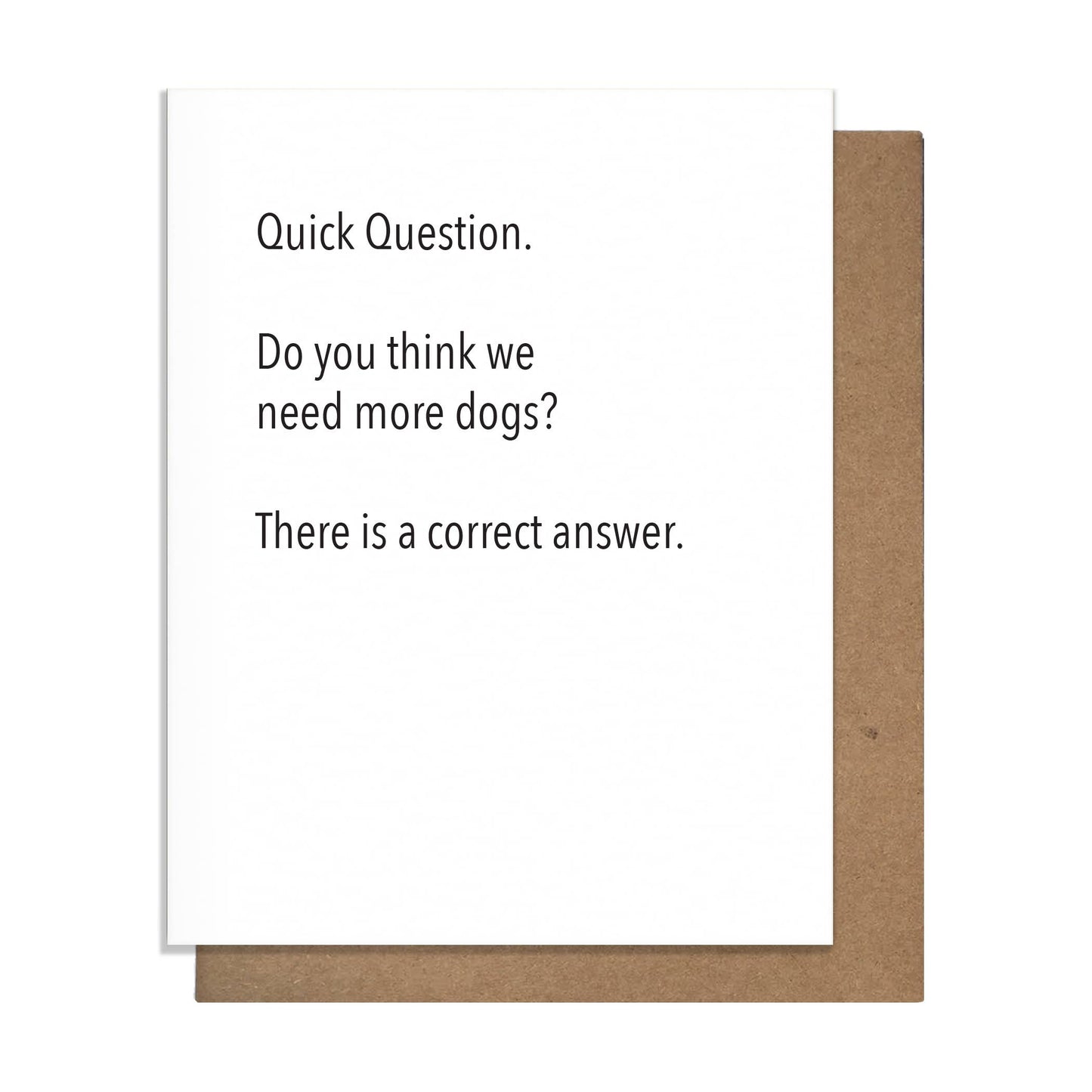 More Dogs - Love Card