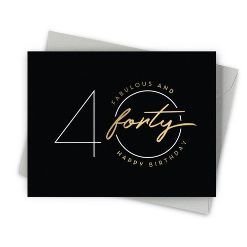 Fabulous Forty – Age Specific Birthday Cards - Front & Company: Gift Store