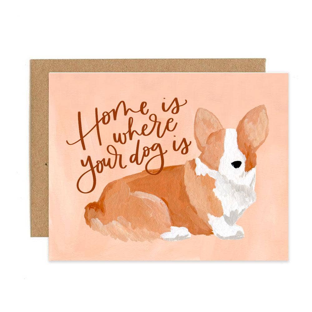 Corgi Home Housewarming Greeting Card
