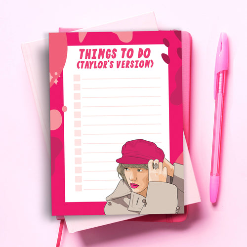 Taylor Swift Funny To Do List Notepad - Front & Company: Gift Store