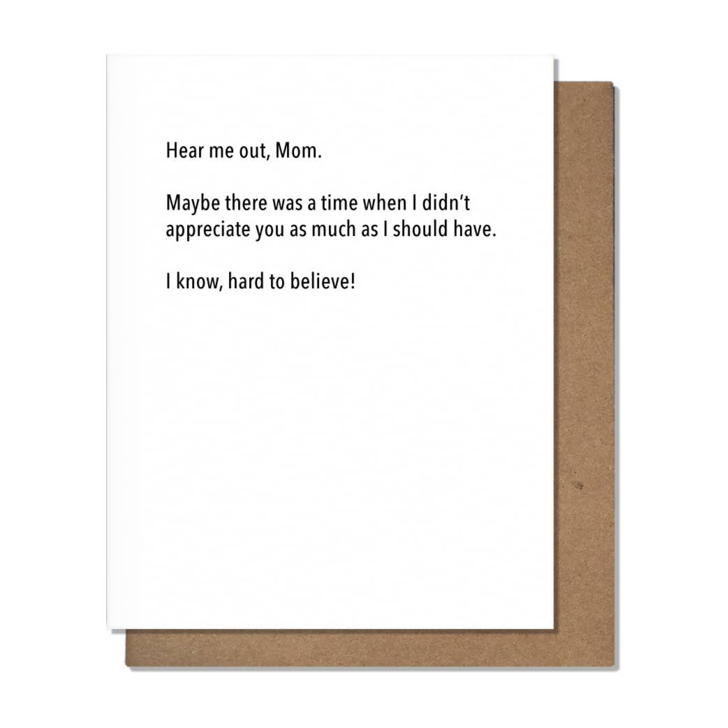 Hard To Believe - Mom Card