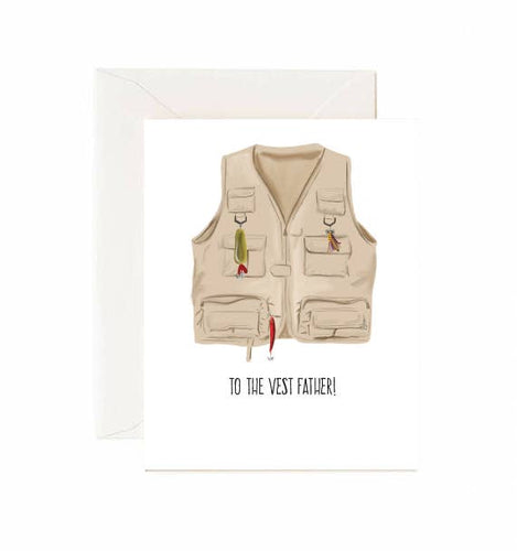 To The Vest Father - Greeting Card - Front & Company: Gift Store