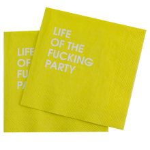 Load image into Gallery viewer, Life of the Fucking Party - Colorful Cocktail Napkins
