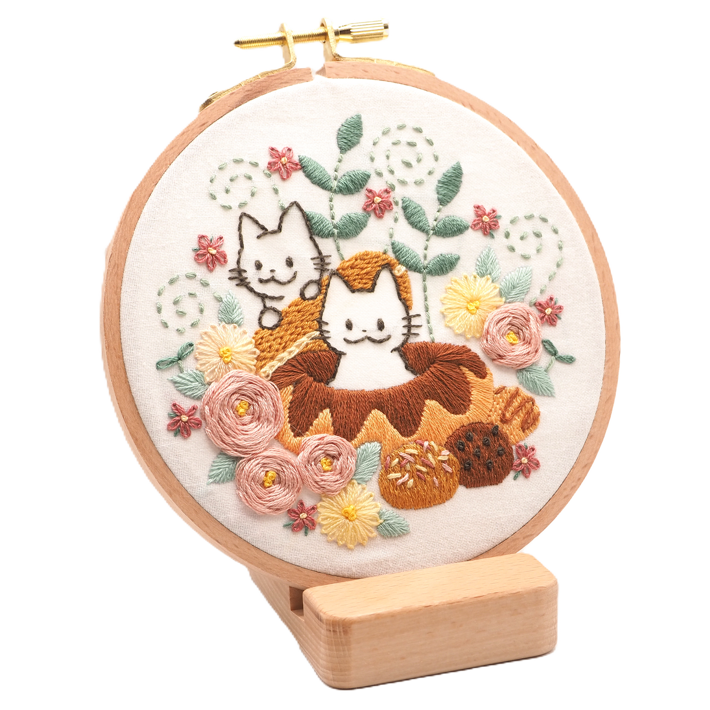 DIY Embroidery Kit Doughnuts from Sweets & Cat Collection