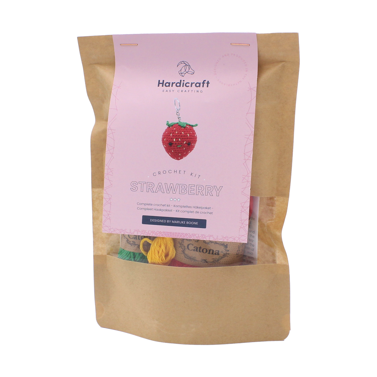 DIY Crochet Kit - Strawberry Bag Hanger