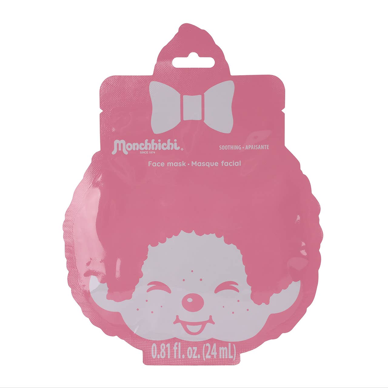 Monchhichi Sheet Face Mask - Pink
