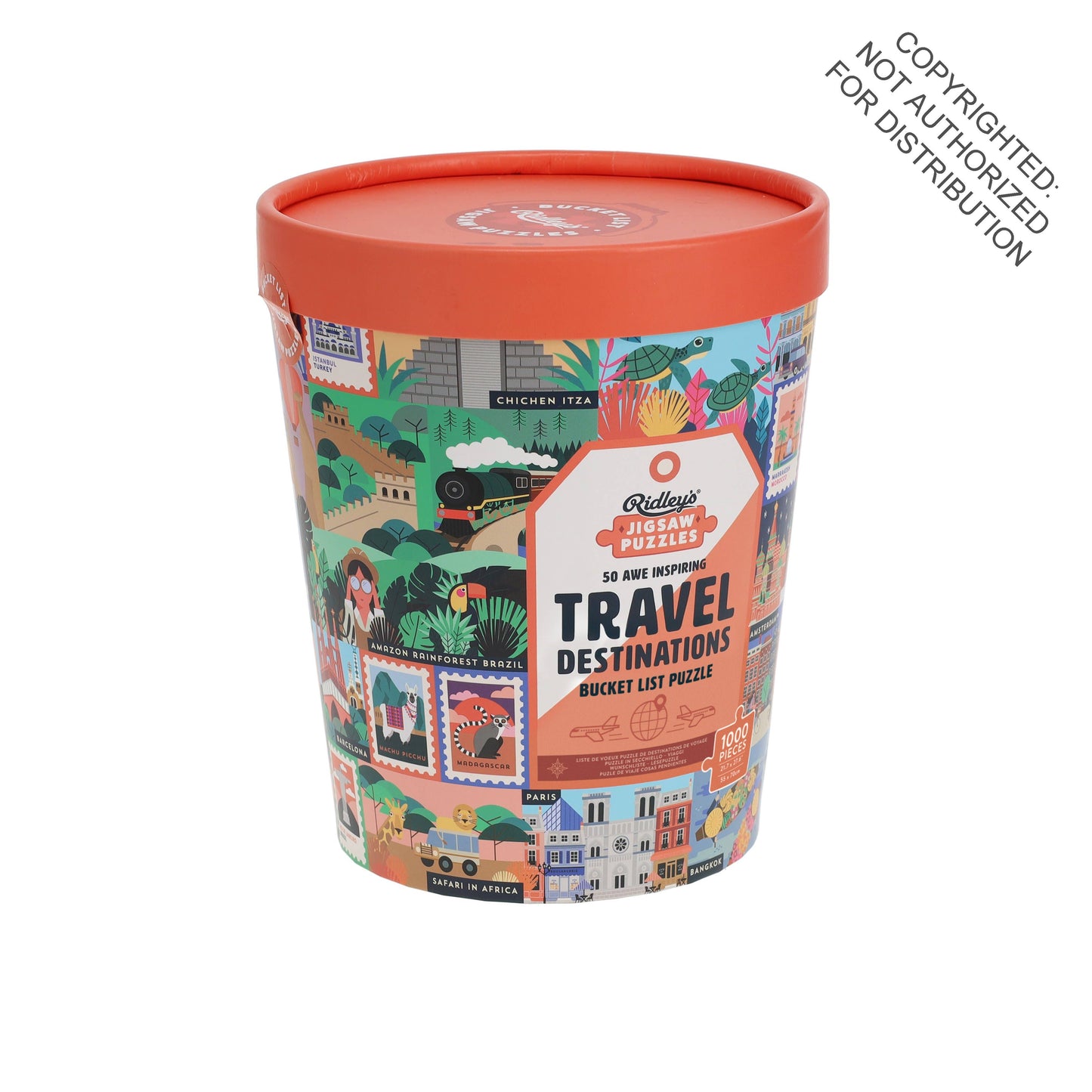50 Awe-Inspiring Travel Destinations Bucket List 1000-Piece Puzzle