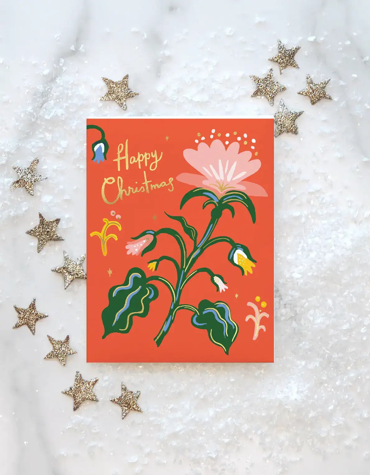 Holiday Flower Card - Boxed Set of 8