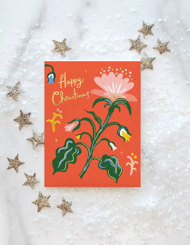 Holiday Flower Card - Boxed Set of 8 - Front & Company: Gift Store