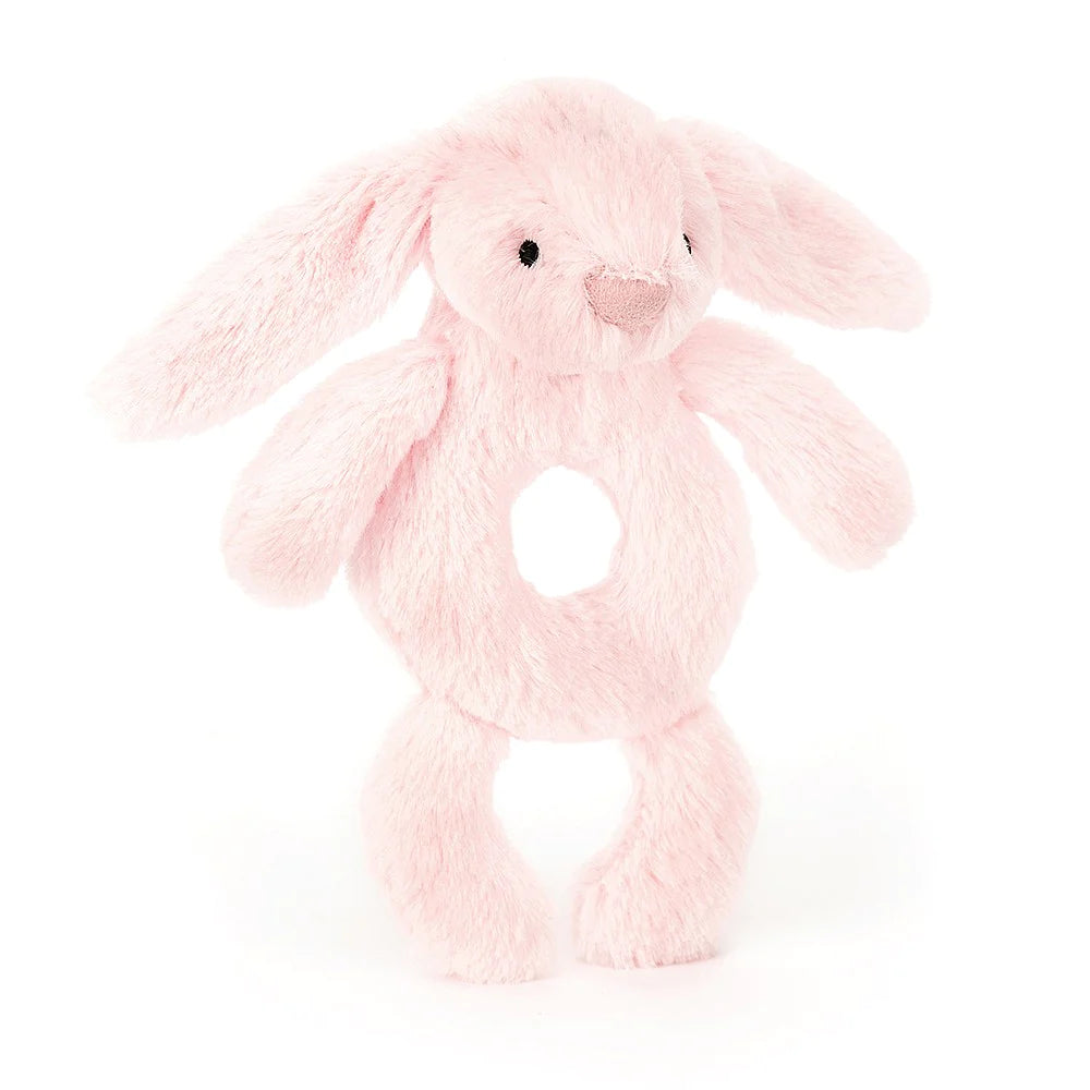 Jellycat Bashful Blush Bunny Ring Rattle  - Discontinued in 2024
