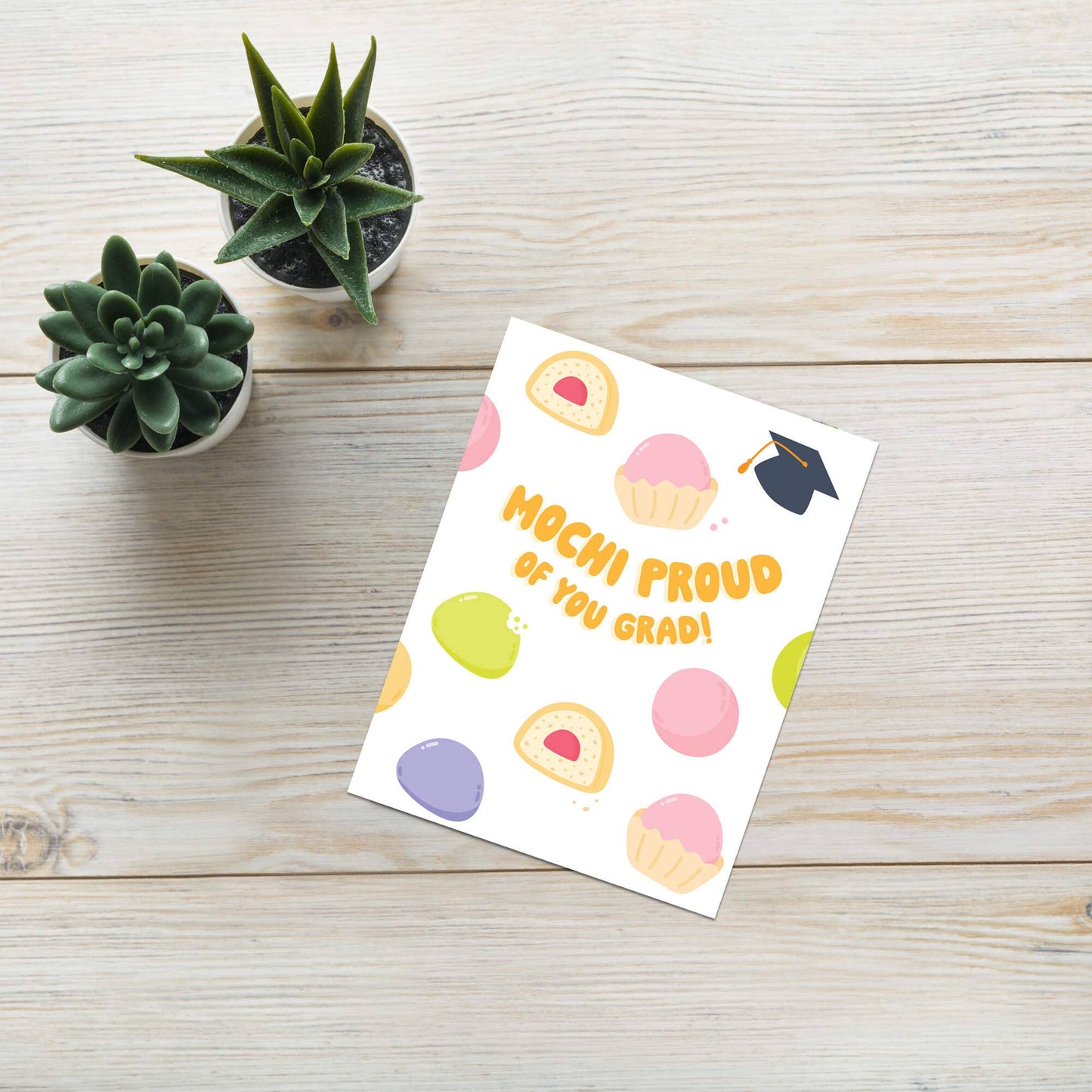 Mochi Graduation Card | Japanese Food Pun Congratulations Grad
