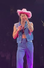 Load image into Gallery viewer, Pink Fuzzy Feather Cowboy Hat
