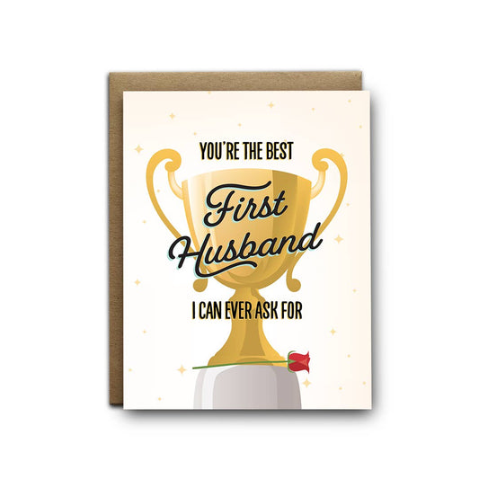 Best first husband can ask for love greeting card