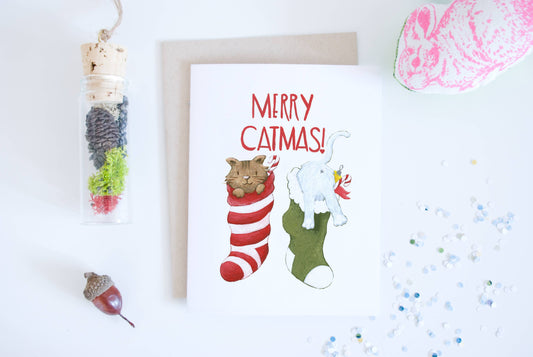 Merry Catmas! Card