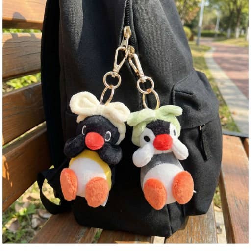 Limited Theme Pingu Headband Plush Keychain Bag Charm