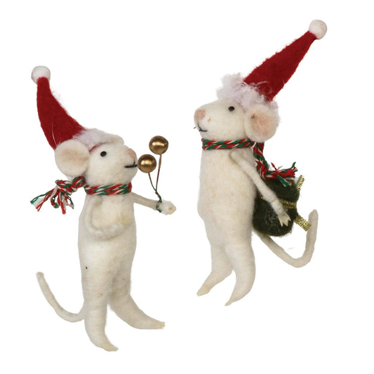Felt Mouse Ornament:  Best house guests