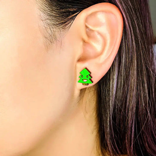 Painter And Friend Bob Ross Earrings