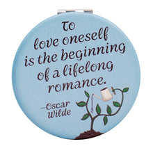 Load image into Gallery viewer, Oscar Wilde To Love Oneself Compact Mirror
