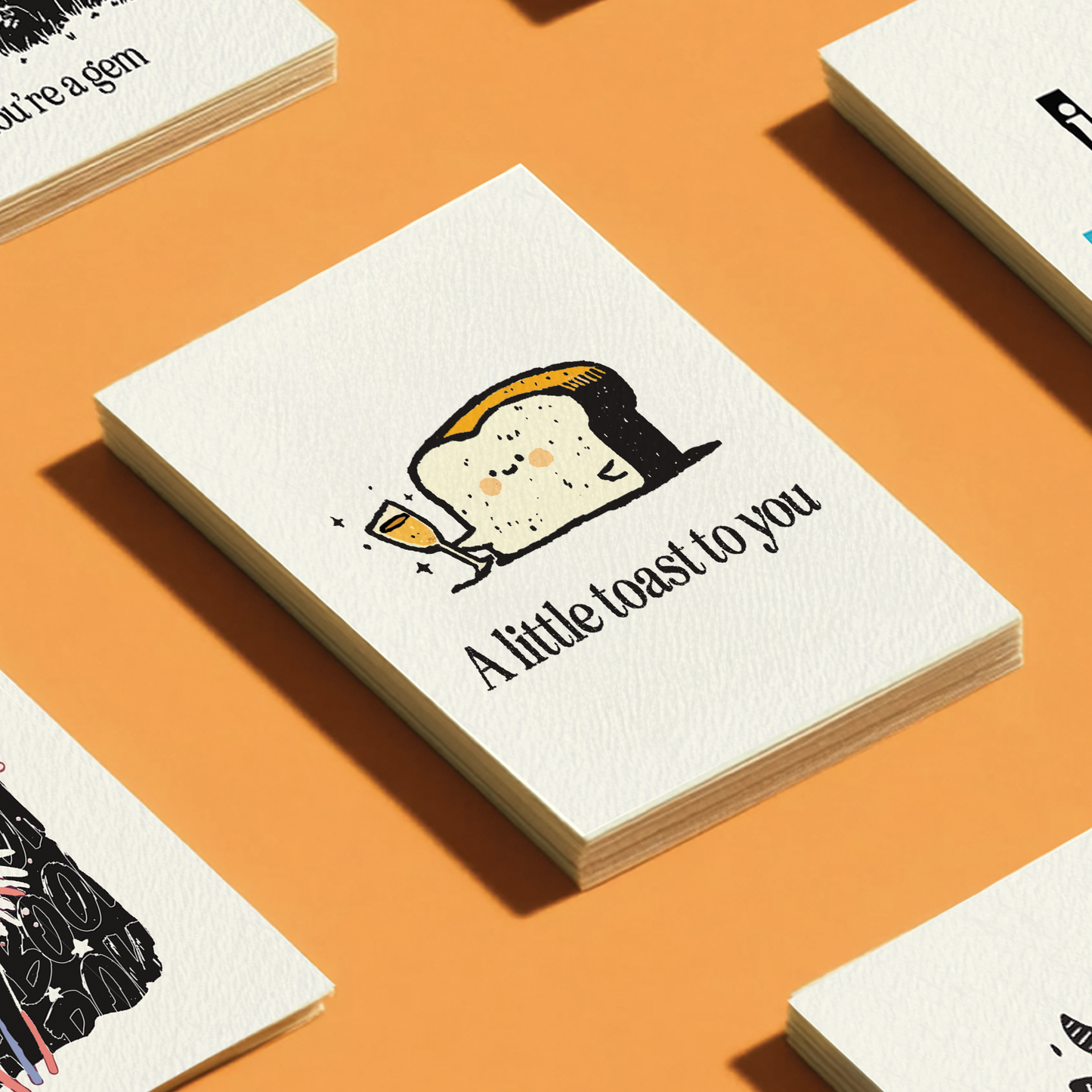 Punny Toast Congrats for Celebrations - A2 Greeting Card