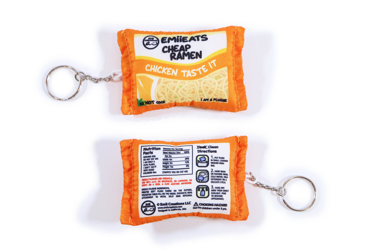 Tiny Instant Ramen Plush Key & Bag Charm