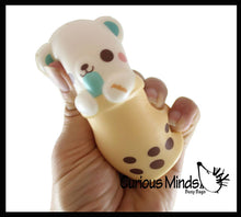 Load image into Gallery viewer, Animal Drinking 4&quot; Bubble Tea Drink Slow Rise Squishy Toys
