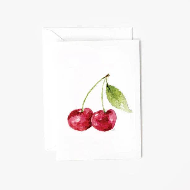 Cherry mini enclosure notecard