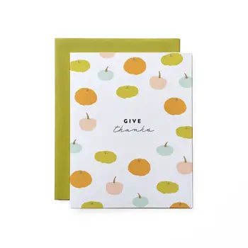 Give Thanks Pumpkin Card - Front & Company: Gift Store