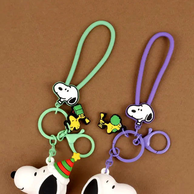 Peanuts Snoopy Christmas Figure Keychain