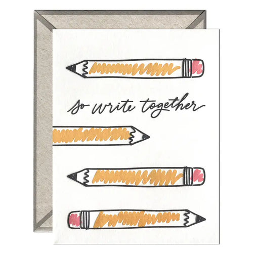 So Write Together - Love + Anniversary Card - Front & Company: Gift Store