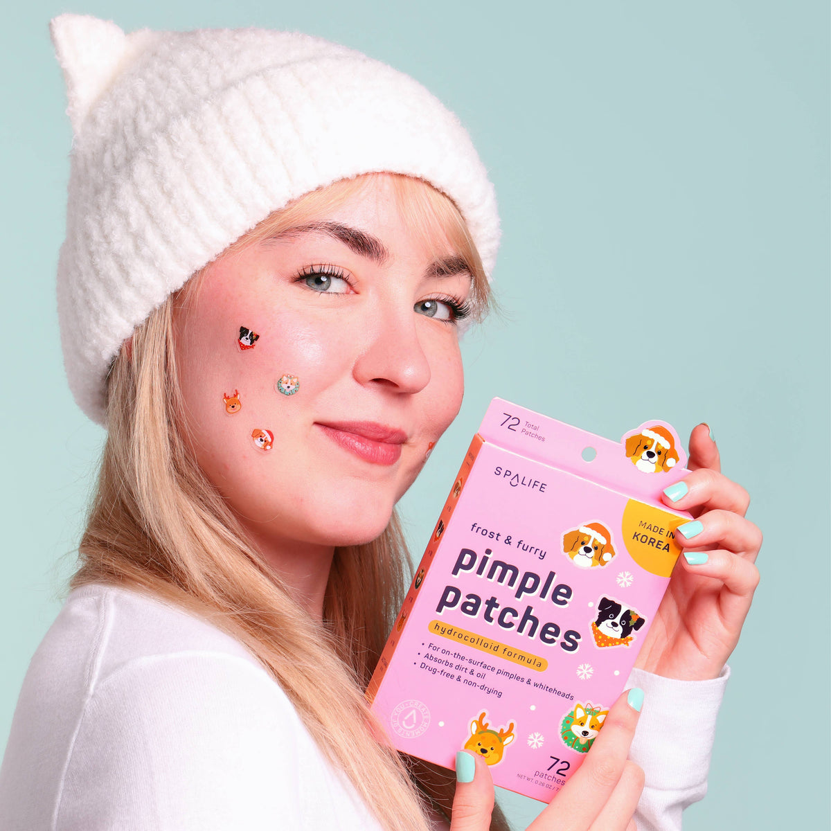 Christmas Holiday Frosty & Furry Hydrocolloid Pimple Patches