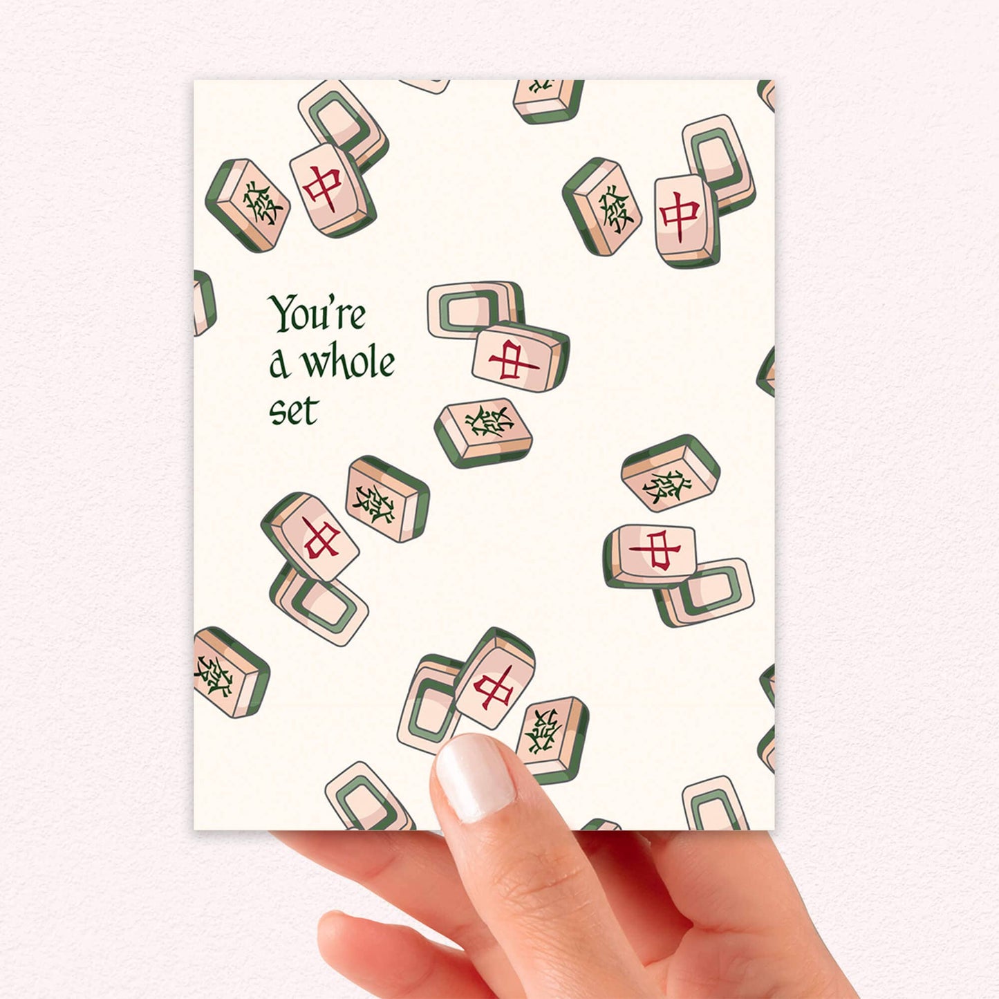 You're a Whole Set | Unique Mahjong Game Asian Card Gift
