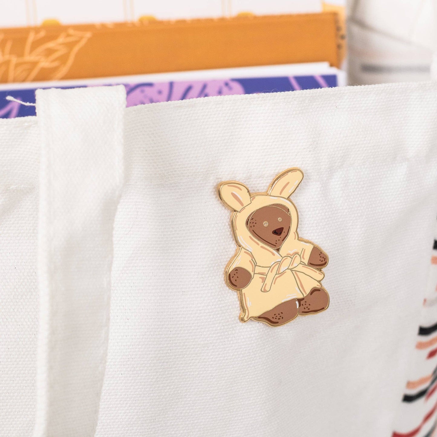 Bunny Bear Enamel Pin