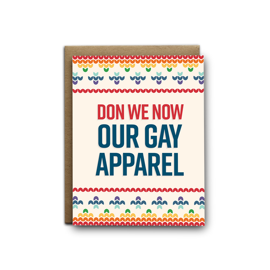 Don We Now Our Gay Apparel Greeting Card