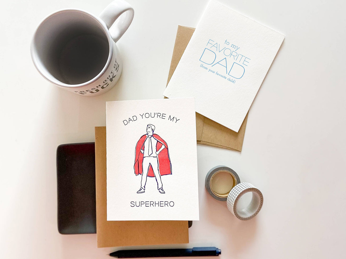 Favorite Dad - Letterpress Father's Day Greeting Card