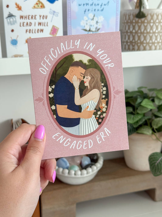 Officially In Your Engaged Era - Secret Garden Love Card