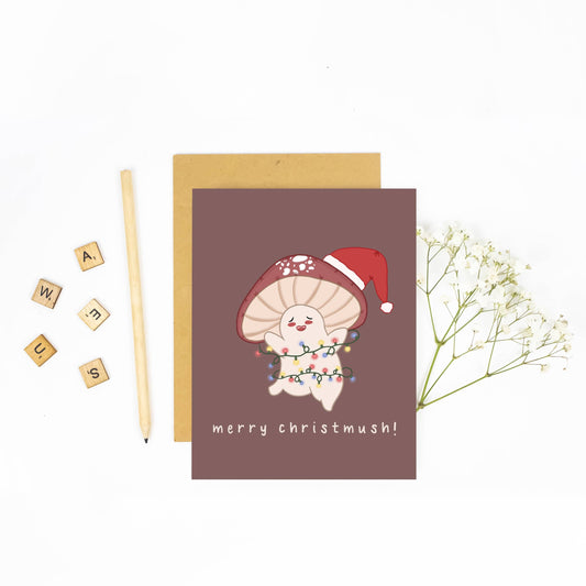 Merry Christmush - Christmas Card
