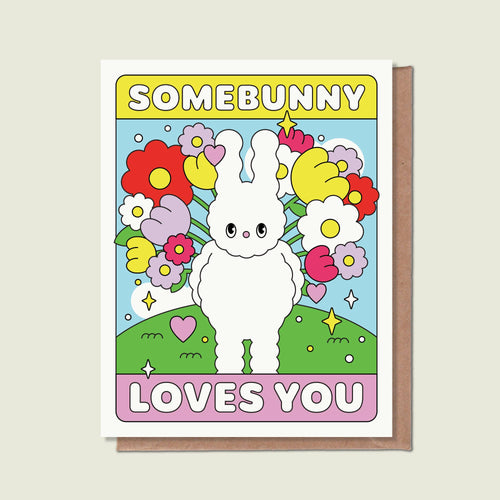 Somebunny Loves You Greeting Card - Front & Company: Gift Store